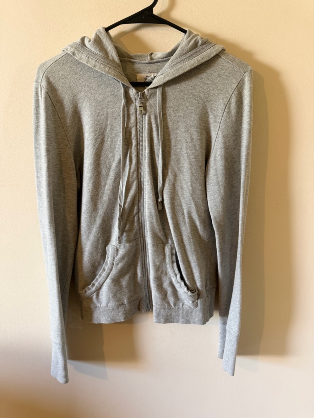 Old Navy Light Gray Women's Zip-Up Hoodie
